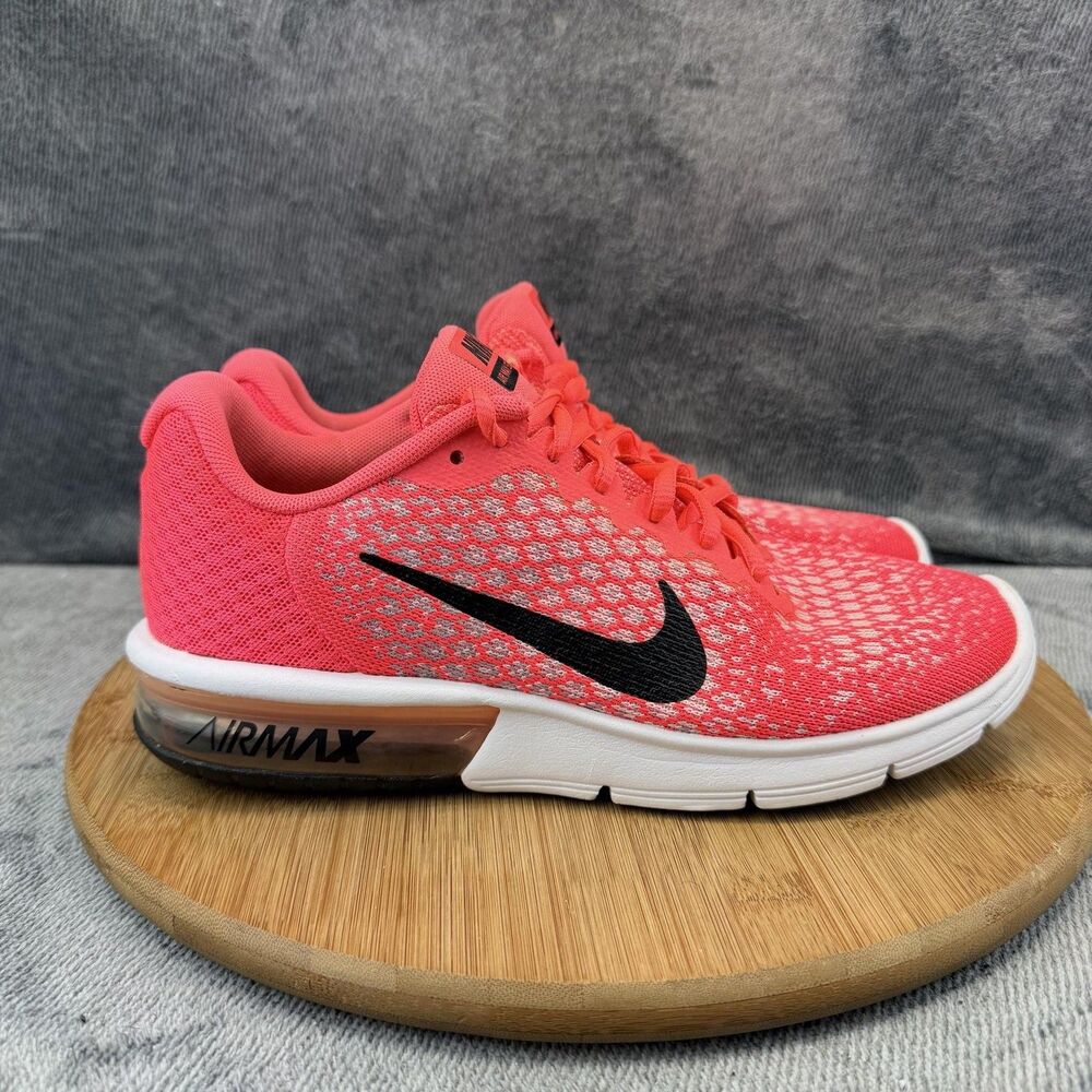 Nike Air Max Sequent 2 Shoes Womens Size 8.5 Pink Running Sneakers 852465-600